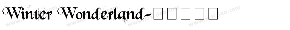 Winter Wonderland字体转换